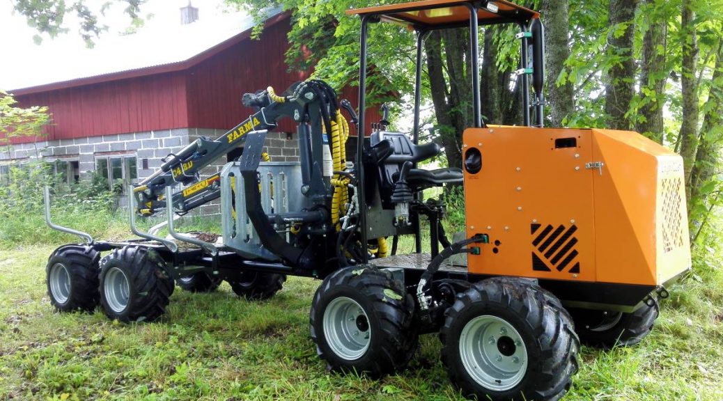 Logbullet mini forestry forwarder